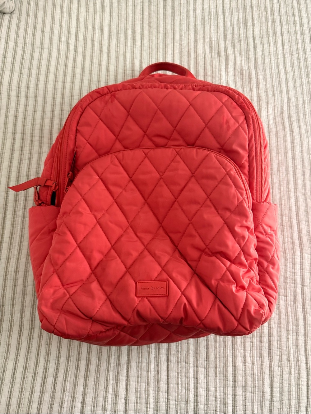 Vera Bradley Quilted Coral Kids Backpack